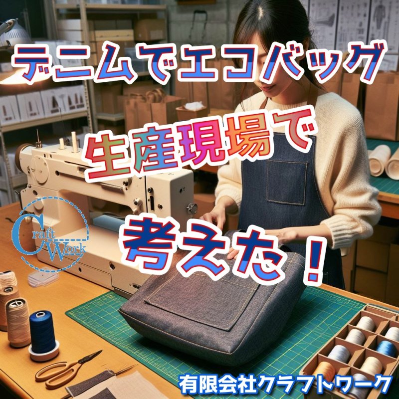 【なんと！工場現場動画】バイオ加工デニムエコバッグ ニュース画像1