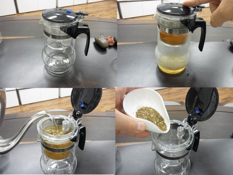 ワンタッチで便利な「湯切り茶ポット」 ニュース画像1