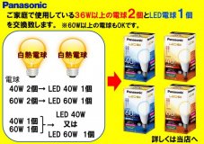 ご家庭で使用中の白熱電球、LEDに交換しませんか？ 関連画像1
