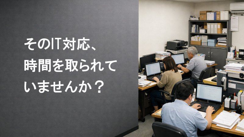 そのIT対応、時間を取られていませんか？ ニュース画像1