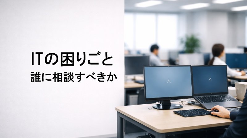 ITの困りごと、誰に相談すべきか ニュース画像1