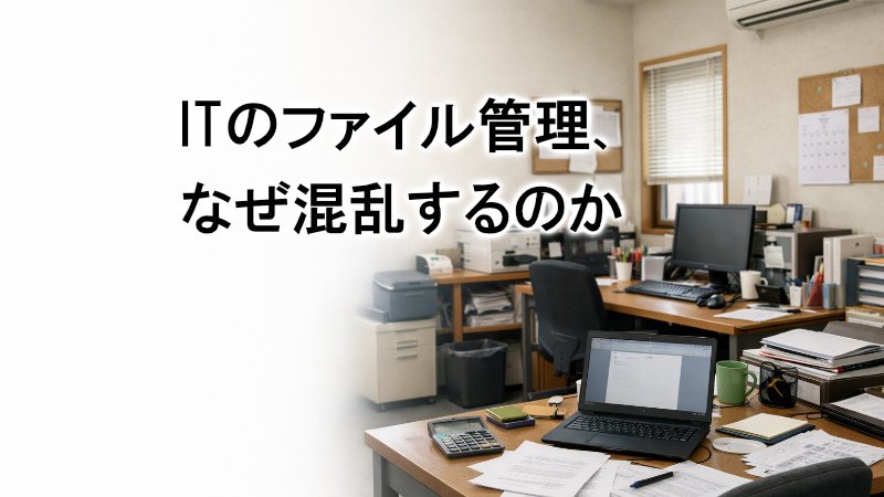 ITのファイル管理、なぜ混乱するのか ニュース画像1