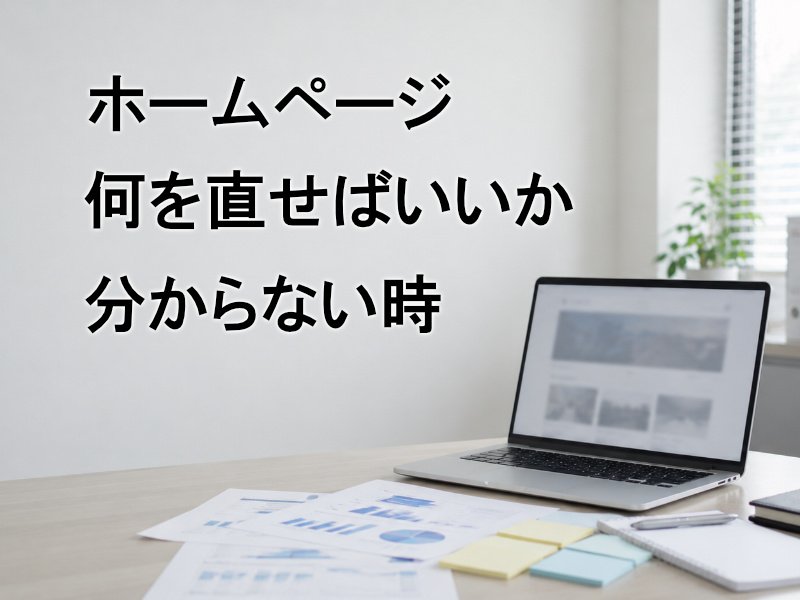 ホームページの何を直せばいいか分からない時 ニュース画像1