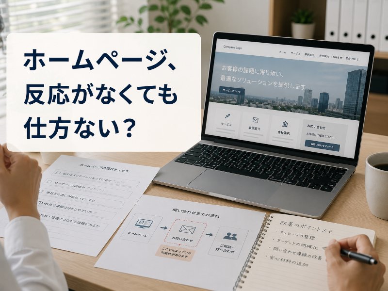 ホームページは反応がなくても仕方ない？ ニュース画像1